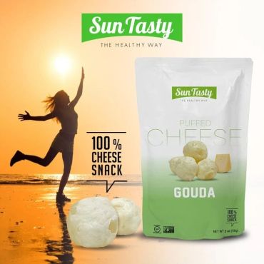 Sun Tasty Puffed Gouda Cheese, 56 g